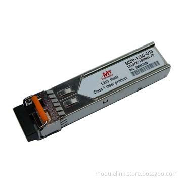 1.25G SFP optic module, WDM 1310nm/1550nm single-mode, 10km